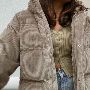 Aritizia Cushcord™ French corduroy goose down puffer jacket